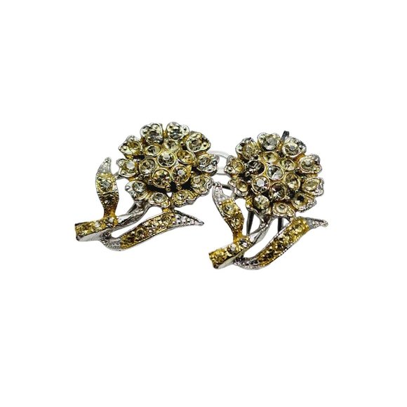 Vintage Signed Rare Coro Duette Small Flowers Brooch (A871) - Picture 1 of 7